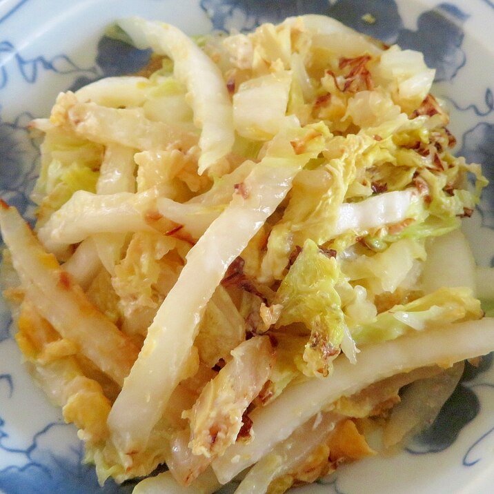 フライパン焼き白菜の卵和え